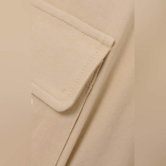 FRAME + NET SUSTAIN organic linen-blend high-rise straight-leg cargo trousers - Picture 4 of 9